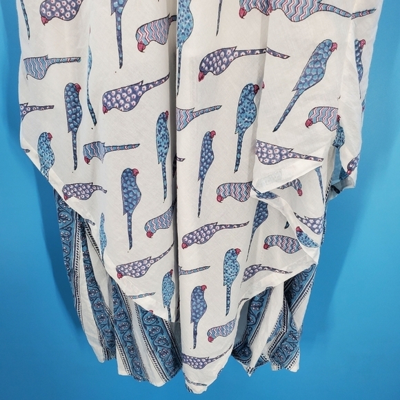 Angelique St. Croix cotton bird print maxi dress - Picture 7 of 15